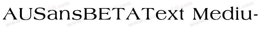 AUSansBETAText Mediu字体转换